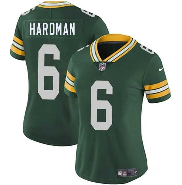 Womens Green Bay Packers #6 Mecole Hardman Green 2025 Vapor Untouchable Limited Stitched Jersey Dzhi